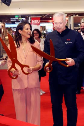 Bettina Zimmermann and Alexander Herrmann at the pre-shopping event in the new XXXLutz furniture store in Rangsdorf Rangsdorf, 27 02 2026 Foto:xAgenturxWehnertx xGränzdörferx xFuturexImagex xxx_6201