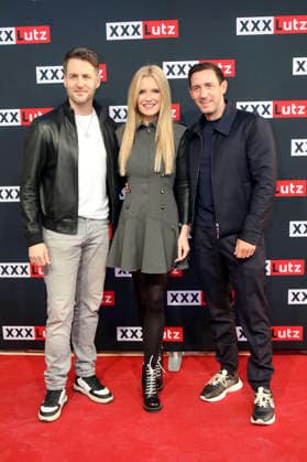 Alexander Klaws, Mirja du Mont and Marcel Remus at the pre-shopping event in the new XXXLutz furniture store in Rangsdorf Rangsdorf, 27 02 2026 Foto:xAgenturxWehnertx xGränzdörferx xFuturexImagex xxx_6208