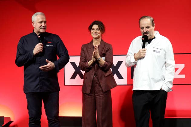 Alexander Herrmann, Marlene Lufen and Johann Lafer at the pre-shopping event in the new XXXLutz furniture store in Rangsdorf Rangsdorf, 27 02 2026 Foto:xAgenturxWehnertx xGränzdörferx xFuturexImagex xxx_6231