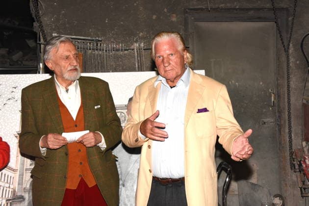 S D Karl Prinz von Thurn und Taxis Curator Dieter FREIHERR von Stengel Organizer Muenchen 27 02 2026 Kunstgiesserei Muenchen Schleissheimerstrasse Title Painting, Sculpture and New Art Vernissage One dead, three living, one hundred years of foundry When art defies the algorithm Photo Muenchen