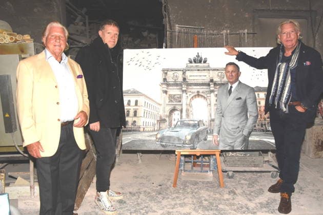 Dieter FREIHERR von Stengel Organizer Michael Fischer Art Artist Dr Ansgar Sommer Media Organizer Munich 27 02 2026 Kunstgiesserei Muenchen Schleissheimerstrasse Title Painting, Sculpture and New Art Vernissage One dead, three living, one hundred years of foundry When art defies the algorithm Photo Muenchen