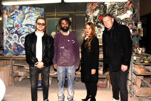 Max Mavlor Contemporary Artist Aslan Goektepe Art Foundry Owner Kathleen Schmidt Artist Michael Fischer Art Artist Munich 27 02 2026 Kunstgiesserei Muenchen Schleissheimerstrasse Title Painting, Sculpture and New Art Vernissage One Dead, Three Living, One Hundred Years of Foundry When Art Defies the Algorithm Photo Munich