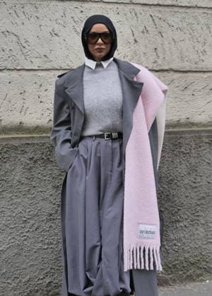 Milan, Milan Women s Fashion Week Fall Winter 2026 27 - Women s Fashion, Fall Winter 2026 27 - Sportmax fashion show - arrivals In the photo: Guest  Copyright: xLucaxPontix xipa-agency.netx xx IPA_Agency_IPA72135649