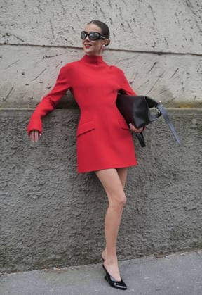 Milan, Milan Women s Fashion Week Fall Winter 2026 27 - Women s Fashion, Fall Winter 2026 27 - Sportmax fashion show - arrivals In the photo: Guest  Copyright: xLucaxPontix xipa-agency.netx xx IPA_Agency_IPA72135767