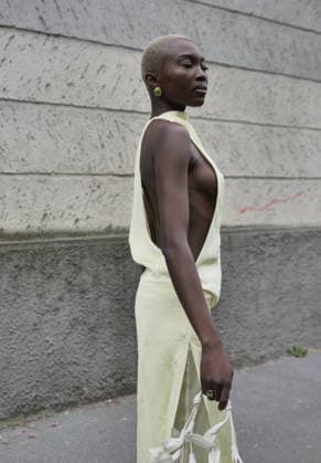 Milan, Milan Women s Fashion Week Fall Winter 2026 27 - Women s Fashion, Fall Winter 2026 27 - Sportmax fashion show - arrivals In the photo: Guest  Copyright: xLucaxPontix xipa-agency.netx xx IPA_Agency_IPA72135787