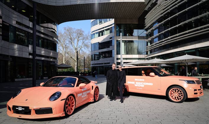 BRABUS ONE SECOND NOW series on Prime Video from 26 2 26 Brabus CEO Constantin Buschmann with his wife Milli , Creative Director at Brabus Düsseldorf NRW Germany