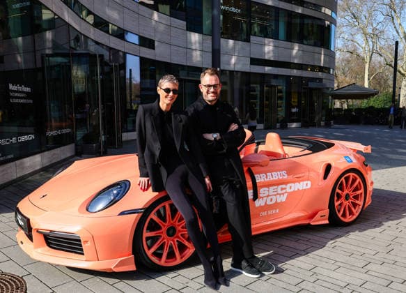 BRABUS ONE SECOND NOW series on Prime Video from 26 2 26 Brabus CEO Constantin Buschmann with his wife Milli , Creative Director at Brabus Düsseldorf NRW NRW