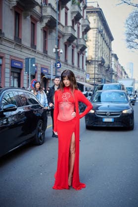 Milano Fashion Week - Women F W 26-27 Blumarine fashion show Street Style Milan, Italy Maura Higgins Milano Fashion Week - Women F W 26-27 Blumarine fashion show Street Style Milan, Italy 27th February 2026 SGPItalia id 134544_001 * Not Exclusive  Copyright: xLAURA_MARCHINIx