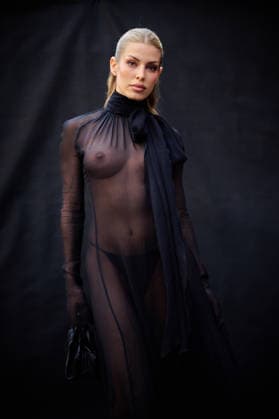 Milano Fashion Week - Women F W 26-27 Blumarine fashion show Street Style Milan, Italy Jessica Goicoechea Milano Fashion Week - Women F W 26-27 Blumarine fashion show Street Style Milan, Italy 27th February 2026 SGPItalia id 134544_001 * Not Exclusive  Copyright: xLAURA_MARCHINIx