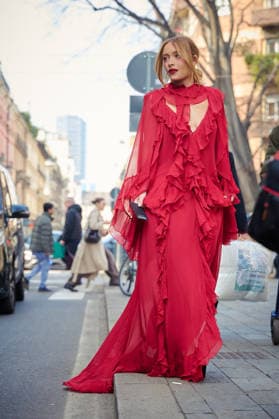 Milano Fashion Week - Women F W 26-27 Blumarine fashion show Street Style Milan, Italy Maria Braz Milano Fashion Week - Women F W 26-27 Blumarine fashion show Street Style Milan, Italy 27th February 2026 SGPItalia id 134544_001 * Not Exclusive  Copyright: xLAURA_MARCHINIx