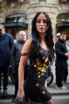 Milano Fashion Week - Women F W 26-27 Blumarine fashion show Street Style Milan, Italy Carlota Maranon Milano Fashion Week - Women F W 26-27 Blumarine fashion show Street Style Milan, Italy 27th February 2026 SGPItalia id 134544_001 * Not Exclusive  Copyright: xLAURA_MARCHINIx