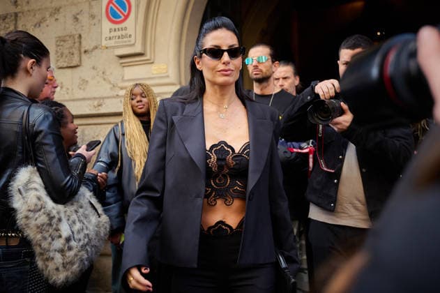 Milano Fashion Week - Women F W 26-27 Blumarine fashion show Street Style Milan, Italy Elisabetta Gregoraci Milano Fashion Week - Women F W 26-27 Blumarine fashion show Street Style Milan, Italy 27th February 2026 SGPItalia id 134544_001 * Not Exclusive  Copyright: xLAURA_MARCHINIx