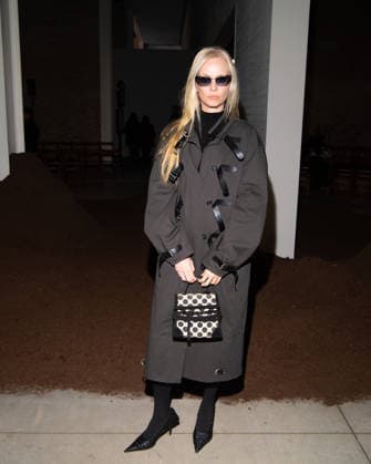 Milano Fashion Week - Women F W 26-27 Moschino fashion show Front row Milan, Italy Sophia Atchava Milano Fashion Week - Women F W 26-27 Moschino fashion show Front row Milan, Italy 27th February 2026 SGPItalia id 134549_001 * Not Exclusive  Copyright: xJohnnyxDallaxLibera SGPx