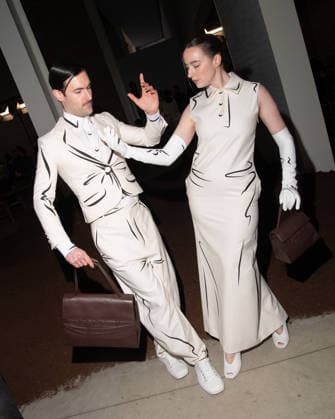 Milano Fashion Week - Women F W 26-27 Moschino fashion show Front row Milan, Italy Young Emperor Milano Fashion Week - Women F W 26-27 Moschino fashion show Front row Milan, Italy 27th February 2026 SGPItalia id 134549_001 * Not Exclusive  Copyright: xJohnnyxDallaxLibera SGPx