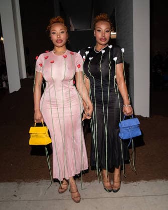 Milano Fashion Week - Women F W 26-27 Moschino fashion show Front row Milan, Italy Shannon Clermont;Sinead Clermont Milano Fashion Week - Women F W 26-27 Moschino fashion show Front row Milan, Italy 27th February 2026 SGPItalia id 134549_001 * Not Exclusive  Copyright: xJohnnyxDallaxLibera SGPx