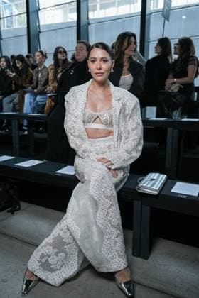Milan, Milan Women s Fashion Week: Fall Winter 2026 27 - Women s Fashion, Fall Winter 2026 27 - Ermanno Scervino fashion show - front raw in the photo: guest  Copyright: xRiccardoxGiordanox xipa-agency.netx xRiccardoxGIordanox IPA_Agency_IPA72143183