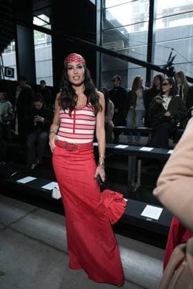 Milan, Milan Women s Fashion Week: Fall Winter 2026 27 - Women s Fashion, Fall Winter 2026 27 - Ermanno Scervino fashion show - front raw in the photo: Elisabetta Gregoraci  Copyright: xRiccardoxGiordanox xipa-agency.netx xRiccardoxGIordanox IPA_Agency_IPA72144601