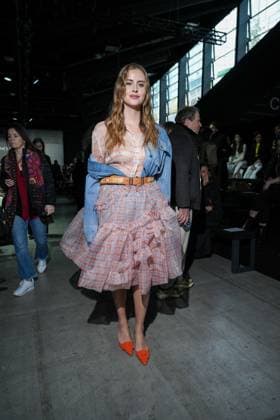 Milan, Milan Women s Fashion Week: Fall Winter 2026 27 - Women s Fashion, Fall Winter 2026 27 - Ermanno Scervino fashion show - front raw in the photo: Valentina Ferragni  Copyright: xRiccardoxGiordanox xipa-agency.netx xRiccardoxGIordanox IPA_Agency_IPA72144637