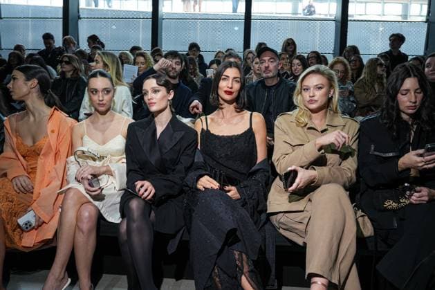 Milan, Milan Women s Fashion Week: Fall Winter 2026 27 - Women s Fashion, Fall Winter 2026 27 - Ermanno Scervino fashion show - front raw in the photo: guest  Copyright: xRiccardoxGiordanox xipa-agency.netx xRiccardoxGIordanox IPA_Agency_IPA72144996