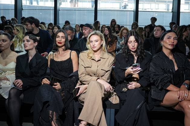 Milan, Milan Women s Fashion Week: Fall Winter 2026 27 - Women s Fashion, Fall Winter 2026 27 - Ermanno Scervino fashion show - front raw in the photo: guest  Copyright: xRiccardoxGiordanox xipa-agency.netx xRiccardoxGIordanox IPA_Agency_IPA72144997