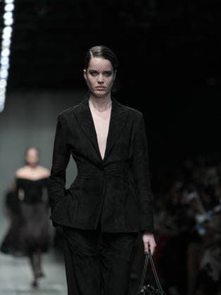 Milan, Milan Women s Fashion Week: Fall Winter 2026 27 - Women s Fashion, Fall Winter 2026 27 - Ermanno Scervino fashion show - catwalk in the photo: model  Copyright: xRiccardoxGiordanox xipa-agency.netx xRiccardoxGIordanox IPA_Agency_IPA72145371