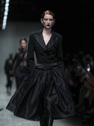Milan, Milan Women s Fashion Week: Fall Winter 2026 27 - Women s Fashion, Fall Winter 2026 27 - Ermanno Scervino fashion show - catwalk in the photo: model  Copyright: xRiccardoxGiordanox xipa-agency.netx xRiccardoxGIordanox IPA_Agency_IPA72145532