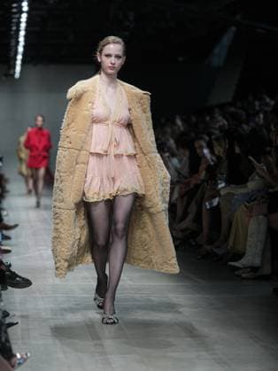 Milan, Milan Women s Fashion Week: Fall Winter 2026 27 - Women s Fashion, Fall Winter 2026 27 - Ermanno Scervino fashion show - catwalk in the photo: model  Copyright: xRiccardoxGiordanox xipa-agency.netx xRiccardoxGIordanox IPA_Agency_IPA72145594