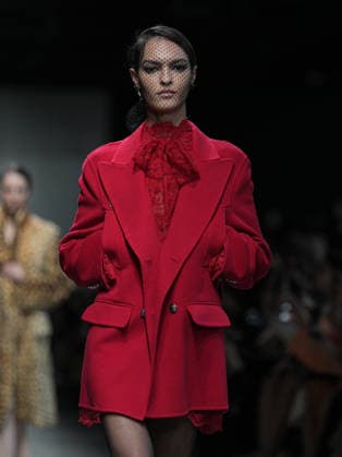 Milan, Milan Women s Fashion Week: Fall Winter 2026 27 - Women s Fashion, Fall Winter 2026 27 - Ermanno Scervino fashion show - catwalk in the photo: model  Copyright: xRiccardoxGiordanox xipa-agency.netx xRiccardoxGIordanox IPA_Agency_IPA72145611