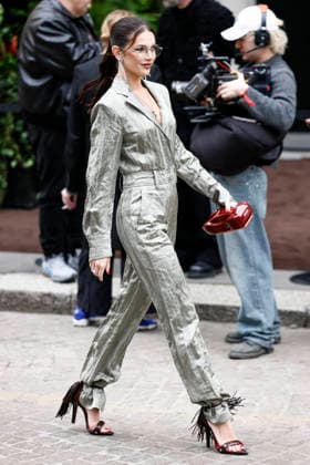 FERRARI - Guest arrivals - Milan Fashion Week - Womenswear Fall Winter 2026 2027 MILAN, ITALY - FEBRUARY 28: Guest arrives to the Ferrari fashion show during the Milan Womenswear Fall Winter 2026 2027 Fashion Week on February 28, 2026 in Milan, Italy. Photo by Marco Piovanotto Abacapress.com  Copyright: xPiovanottoxMarco ABACAx
