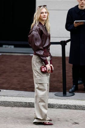 FERRARI - Guest arrivals - Milan Fashion Week - Womenswear Fall Winter 2026 2027 MILAN, ITALY - FEBRUARY 28: Alba Larsen arrives to the Ferrari fashion show during the Milan Womenswear Fall Winter 2026 2027 Fashion Week on February 28, 2026 in Milan, Italy. Photo by Marco Piovanotto Abacapress.com  Copyright: xPiovanottoxMarco ABACAx