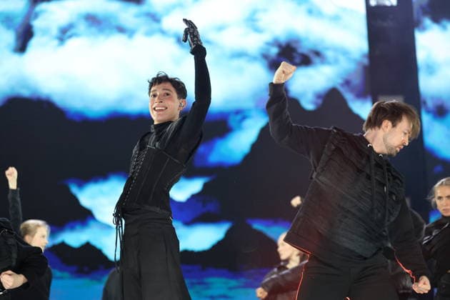 Dress rehearsal MGP final 2026 Lillehammer 20260228 Kyle Alessandro during the dress rehearsal for the Eurovision Song Contest final in Hakons hall at Lillehammer, Saturday evening Photo Geir Olsen NTB Lillehammer Norway ezfg2fnjhT8 EDITORIAL USE ONLY Ref ENTezfg2fnjhT8 jpg  Copyright: xGeirxOlsenx xNTBx
