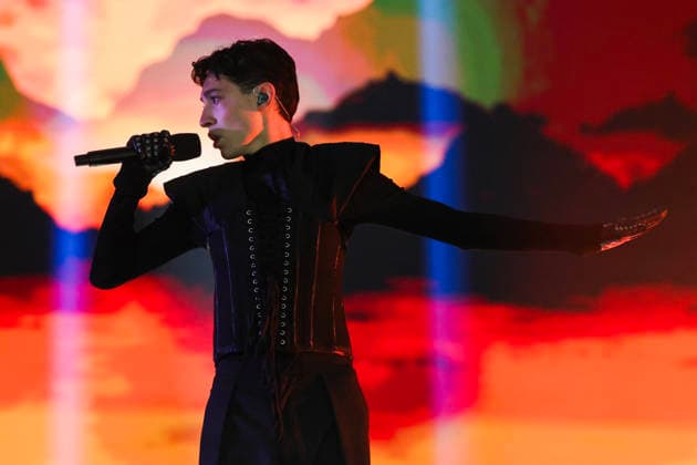 Dress rehearsal MGP final 2026 Lillehammer 20260228 Kyle Alessandro during the dress rehearsal for the Eurovision Song Contest final in Hakons hall at Lillehammer, Saturday evening Photo Geir Olsen NTB Lillehammer Norway VBAk5sv1Vjw EDITORIAL USE ONLY Ref ENTVBAk5sv1Vjw jpg  Copyright: xGeirxOlsenx xNTBx