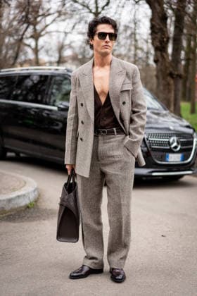 Street Style: Ferragamo fashion show during the Milan Fashion Week - Womenswear Fall Winter 2026 2027 in Milan, Italy, on 28 February 2026. Street Style: A guest is seen outside of the Ferragamo fashion show during the Milan Fashion Week - Womenswear Fall Winter 2026 2027 in Milan, Italy, on 28 February 2026., Credit:Stefano Costantino TTL Avalon Italy, Milan  Copyright: xStefanoxCostantinoxTTLx xAvalonx 1078971980