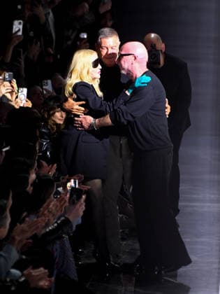 Milan, Milan Women s Fashion Week Fall Winter 2026 2027 - Dolce & Gabbana Fashion Show - Madonna salutes designers Domenico Dolce and Stefano Gabbana  Copyright: xMaurizioxMaulex xipa-agency.netx xMaurizioxMaulex IPA_Agency_IPA72152738