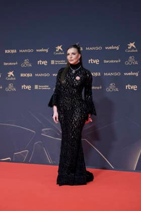 Red carpet of the Goya Awards 2026 Communicator and lawyer Inés Hernand poses on the red carpet of the 40th edition of the Goya Awards, at the Auditori del Centre de Convencions Internacionals, on February 28, 2026, in Barcelona, Cataluna Spain The awards are given annually by the Academy of Motion Picture Arts and Sciences of Spain AACCE with the aim of rewarding the best professionals in each of the various technical and creative specialties of Spanish cinema 28 FEBRUARY 2026 RED CARPET BARCELONA GOYA AWARDS CINEMA AWARDS Barcelona Catalunya Barcelona Catalunya Catalunya Spain  Copyright: xAlbertoxParedesx 7327743