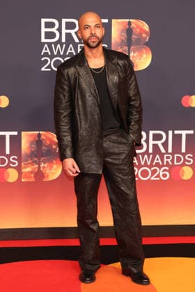 Celebrities attend The BRIT Awards 2026 at Co-op Live in Manchester, England Featuring: Marvin Humes Where: Manchester, United Kingdom When: 28 Feb 2026 Credit: Alex Cropper Cover Images EDITORIAL USE ONLY. NOT FOR USE BY NEWSPAPERS BASED IN THE UK. Copyright: xx coverimg55514947