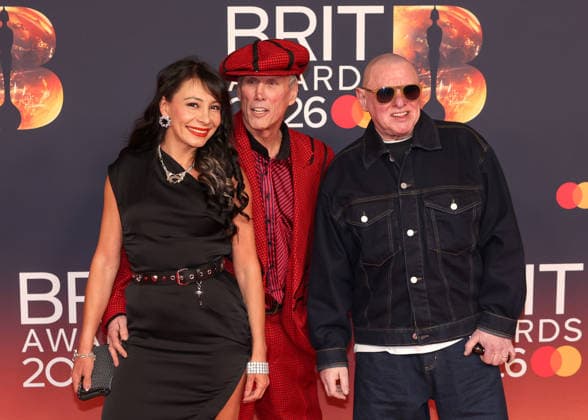 Celebrities attend The BRIT Awards 2026 at Co-op Live in Manchester, England Featuring: Firouzeh Razavi, Bez, Shaun Ryder Where: Manchester, United Kingdom When: 28 Feb 2026 Credit: Alex Cropper Cover Images **For editorial use only. Mandatory credit: SIPA USA.** EDITORIAL USE ONLY. NOT FOR USE BY NEWSPAPERS BASED IN THE UK. Copyright: xx coverimg55515027