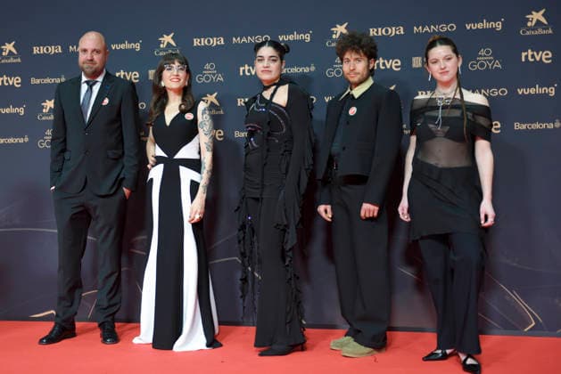 Red carpet of the Goya Awards 2026 Members of the Rueda Film Academy Program pose on the red carpet of the 40th edition of the Goya Awards, at the Auditori del Centre de Convencions Internacionals, on February 28, 2026, in Barcelona, Cataluna Spain The awards are given annually by the Academia de las Artes y las Ciencias Cinematográficas de Espana AACCE with the aim of rewarding the best professionals in each of the different technical and creative specialties of Spanish cinema 28 FEBRUARY 2026 RED CARPET BARCELONA GOYA AWARDS CINEMA AWARDS Barcelona Catalunya Catalunya Catalunya Spain  Copyright: xAlbertoxParedesx 7327933