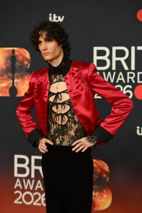 The BRIT Awards 2026, Co-op Live, Manchester, UK, 28 February 2026. Sombr at The BRIT Awards 2026, Co-op Live, Manchester, UK, 28 February 2026., Credit:Tina Korhonen Avalon United Kingdom, Manchester Copyright: xTinaxKorhonenx xAvalonx 1079033936
