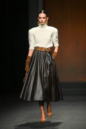 Milan, Milan Women s Fashion Week Fall Winter 2026 27 - Women s Fashion, Fall Winter 2026 27 - Luisa Spagnoli fashion show - catwalk in the photo: model  Copyright: xSimonaxChiocciax xipa-agency.netx xFotosickix IPA_Agency_IPA72167809
