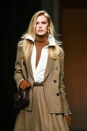 Milan, Milan Women s Fashion Week Fall Winter 2026 27 - Women s Fashion, Fall Winter 2026 27 - Luisa Spagnoli fashion show - catwalk in the photo: model  Copyright: xSimonaxChiocciax xipa-agency.netx xFotosickix IPA_Agency_IPA72167835