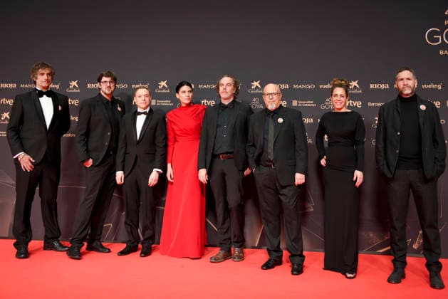 Red carpet of the Goya Awards 2026 The crew of the film Los tigres pose on the red carpet of the 40th edition of the Goya Awards, at the Auditori del Centre de Convencions Internacionals, on February 28, 2026, in Barcelona, Cataluna Spain The awards are given annually by the Academy of Motion Picture Arts and Sciences of Spain AACCE with the aim of rewarding the best professionals in each of the various technical and creative specialties of Spanish cinema 28 FEBRUARY 2026 Barcelona, Cataluna Barcelona, Cataluna Espana  Copyright: xAlbertoxParedesx 7328023