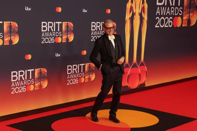 Celebrities attend The BRIT Awards 2026 at Co-op Live in Manchester, England Featuring: Jeff Goldblum Where: Manchester, United Kingdom When: 28 Feb 2026 Credit: Alex Cropper Cover Images EDITORIAL USE ONLY. NOT FOR USE BY NEWSPAPERS BASED IN THE UK. Copyright: xx coverimg55515176