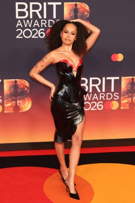 Celebrities attend The BRIT Awards 2026 at Co-op Live in Manchester, England Featuring: Amber Gill Where: Manchester, United Kingdom When: 28 Feb 2026 Credit: Alex Cropper Cover Images EDITORIAL USE ONLY. NOT FOR USE BY NEWSPAPERS BASED IN THE UK. Copyright: xx coverimg55515448