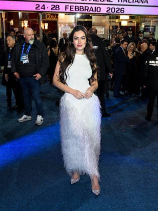 Sanremo, 76th Italian Song Festival. Evening 4 - Arrivals at the Ariston Theatre - Pictured: Nilufar Addati  Copyright: xManuelexMangiarottix xipa-agency.netx xPoolxSanremox02x IPA_Agency_IPA72169183