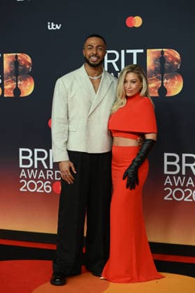 The BRIT Awards 2026, Co-op Live, Manchester, UK, 28 February 2026. Tyler West and Molly Rainford at The BRIT Awards 2026, Co-op Live, Manchester, UK, 28 February 2026., Credit:Tina Korhonen Avalon United Kingdom, Manchester  Copyright: xTinaxKorhonenx xAvalonx 1079047833