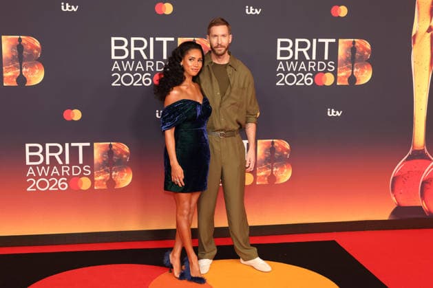 Celebrities attend The BRIT Awards 2026 at Co-op Live in Manchester, England Featuring: Vick Hope, Calvin Harris Where: Manchester, United Kingdom When: 28 Feb 2026 Credit: Alex Cropper Cover Images EDITORIAL USE ONLY. NOT FOR USE BY NEWSPAPERS BASED IN THE UK. Copyright: xx coverimg55515377