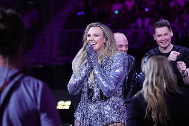 SUNDSVALL, SWEDEN 20260228 Sanna Nielsen with the entry Waste your love takes the second final place during round 5 of Melodifestivalen 2026 in Gärdehov Arena in Sundsvall SUNDSVALL SWEDEN x11900x  Copyright: xPärxBäckström TTx MELODIFESTIVALEN 2026 SUNDSVALL TRq1ZdGxYKA