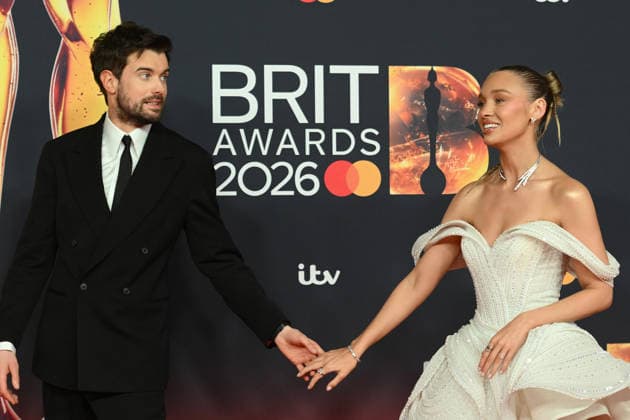 The BRIT Awards 2026, Co-op Live, Manchester, UK, 28 February 2026. Jack Whitehall and Roxy Horner at The BRIT Awards 2026, Co-op Live, Manchester, UK, 28 February 2026., Credit:Tina Korhonen Avalon United Kingdom, Manchester  Copyright: xTinaxKorhonenx xAvalonx 1079060073