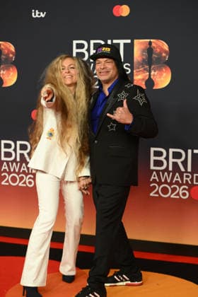 The BRIT Awards 2026, Co-op Live, Manchester, UK, 28 February 2026. Robert Trujillo and Chloe Trujillo at The BRIT Awards 2026, Co-op Live, Manchester, UK, 28 February 2026., Credit:Tina Korhonen Avalon United Kingdom, Manchester  Copyright: xTinaxKorhonenx xAvalonx 1079061343